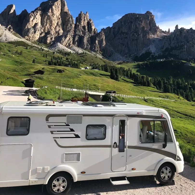 Motorhome sulle Dolomiti